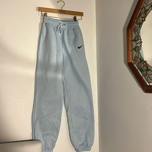 Light blue Nike jogger sweatpants